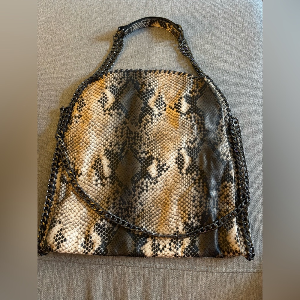 Steve Madden - Snake Print Chain Bag